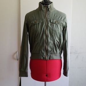 Green Bomber  Jacket